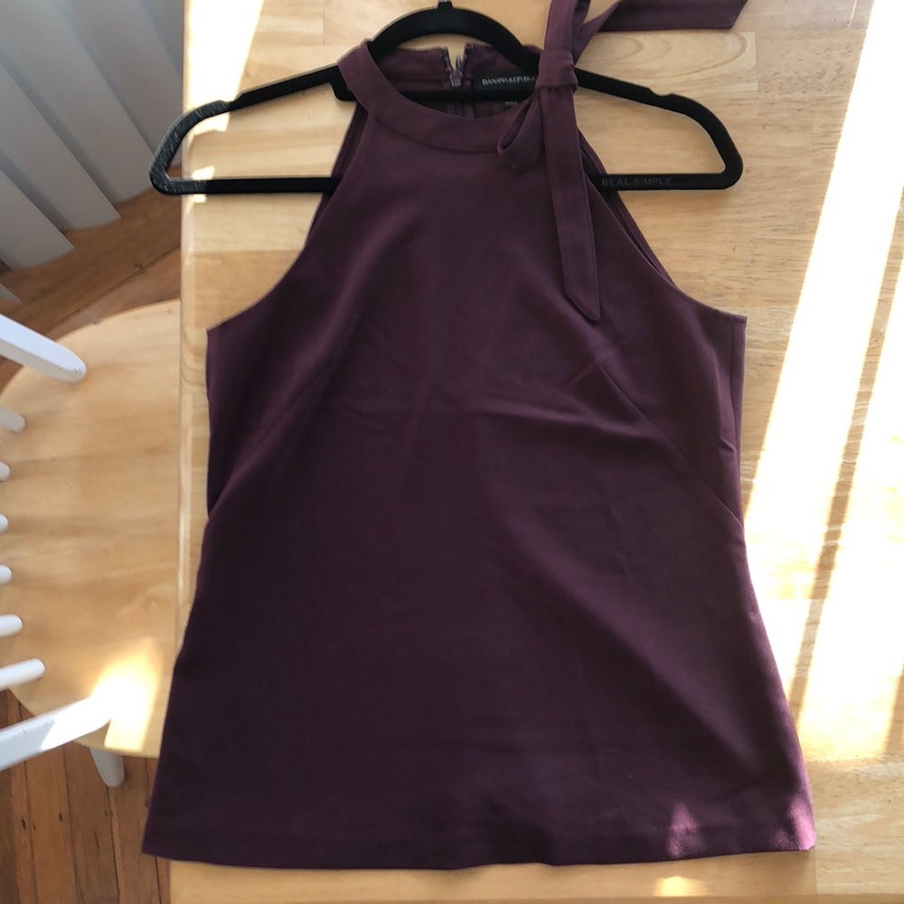 Maroon dressy top